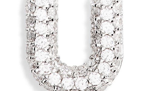 Leith Cubic Zirconia Initial Pendant Necklace