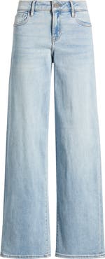 HIDDEN JEANS Clean Low Rise Wide Leg Dad Jeans