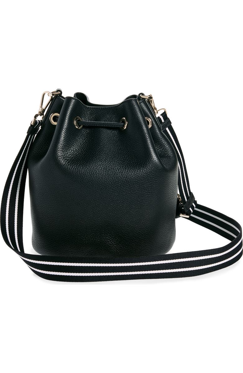 Kate Spade New York rosie leather bucket bag, Alternate, color, Black