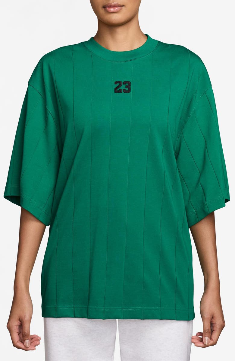 Jordan 23 Appliqué Loose Fit Top, Main, color, Malachite/ Black