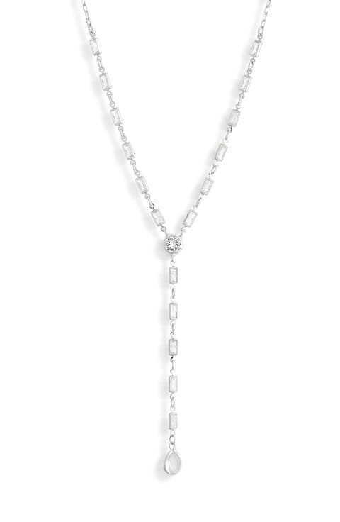 Cubic Zirconia Y-Necklace