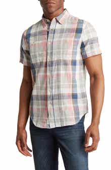 Lucky Brand Mason Short Sleeve Workwear Button-Up Shirt