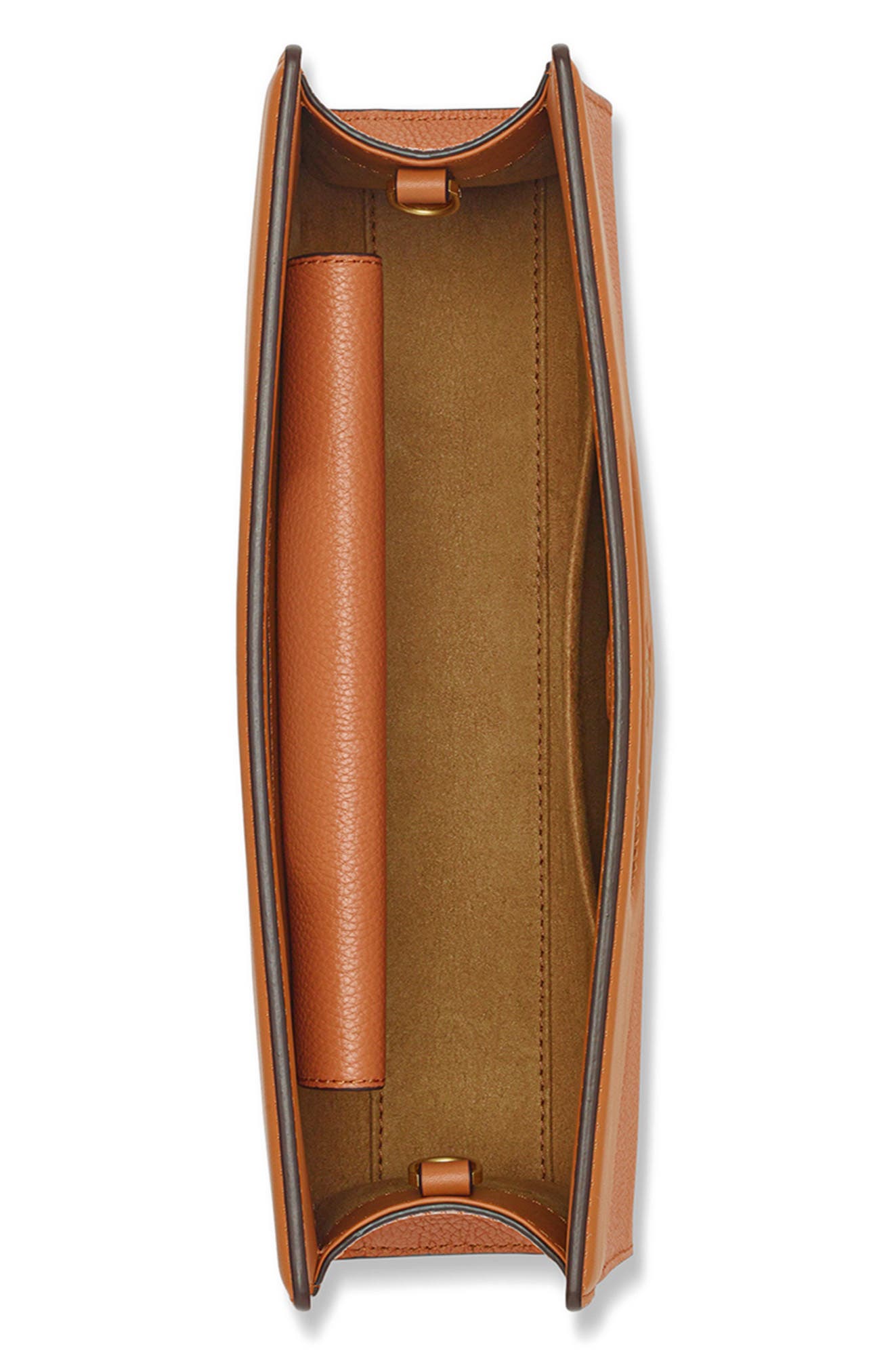 Diamond Tote in Embossed Leather, Alternate, color, COGNAC