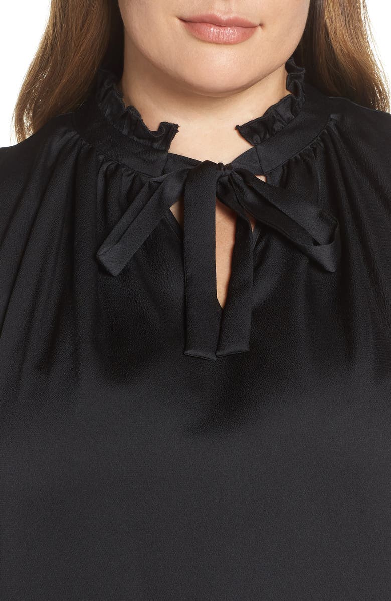 CeCe Ruffled Tie Neck Blouse, Alternate, color, 