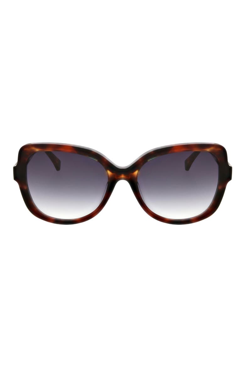 54mm Butterfly Sunglasses, Main, color, BLUE DEMI