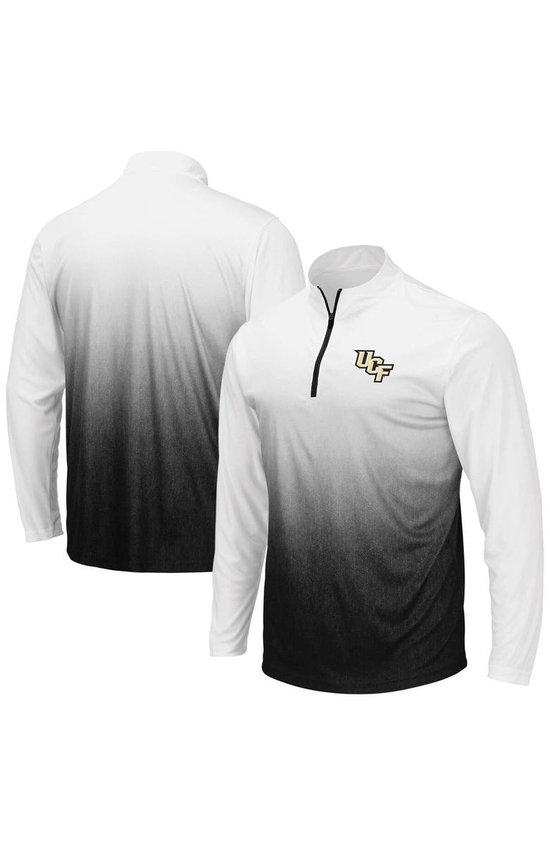 COLOSSEUM Men's Colosseum Gray UCF Knights Magic Team Logo Quarter-Zip Jacket, Main, color, 