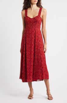 Lela Floral Print Midi Dress