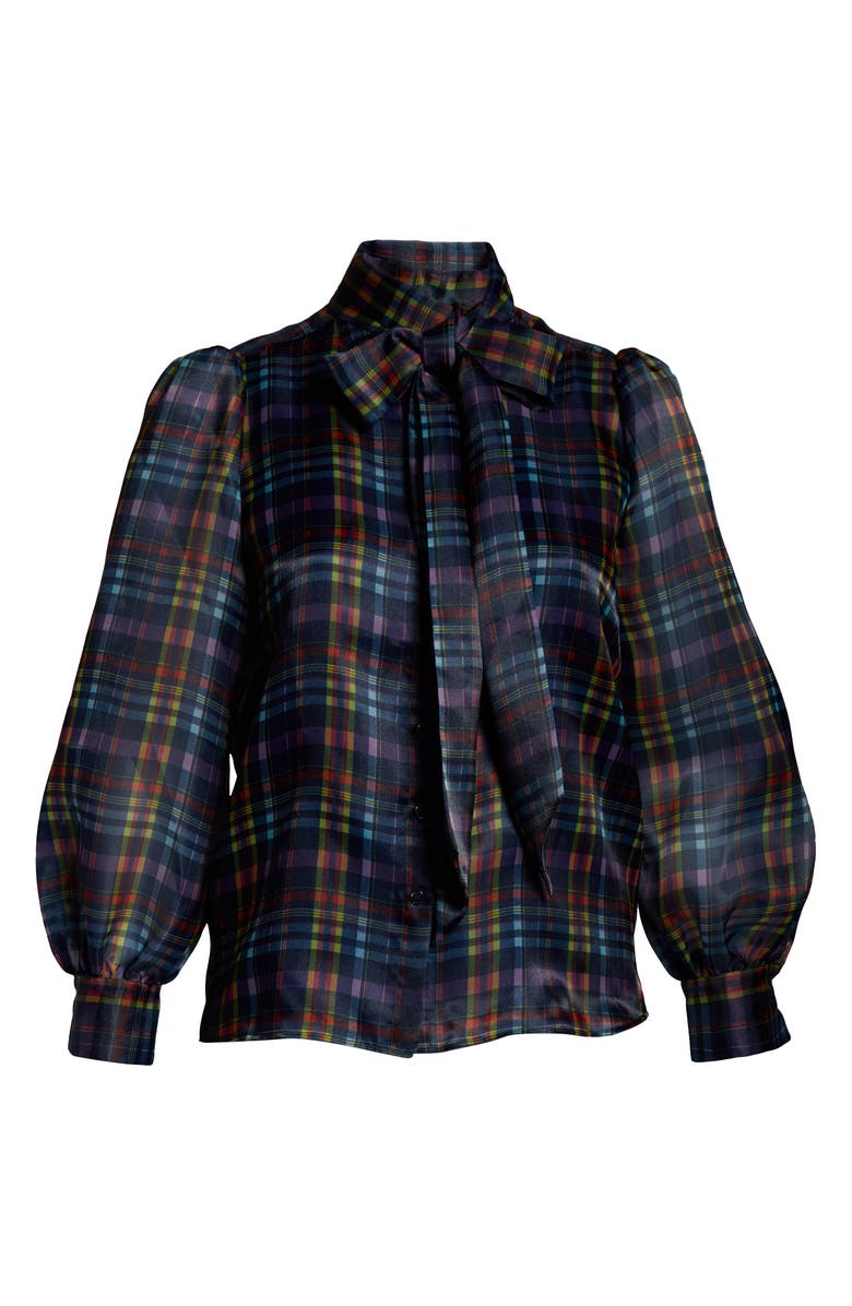 Halogen<sup>®</sup> x Atlantic-Pacific Bow Collar Blouse, Alternate, color, 