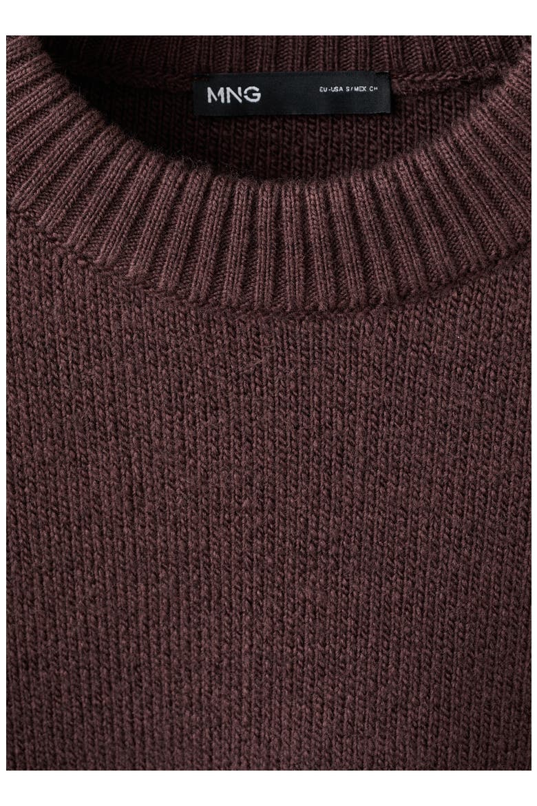 Crewneck Sweater, Alternate, color, WINE