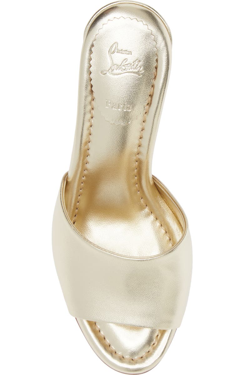 Christian Louboutin Jane Slide Sandal, Alternate, color, G306 Platine/ Lin Platine