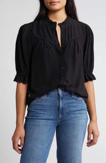Wit & Wisdom Eyelet Accent Top