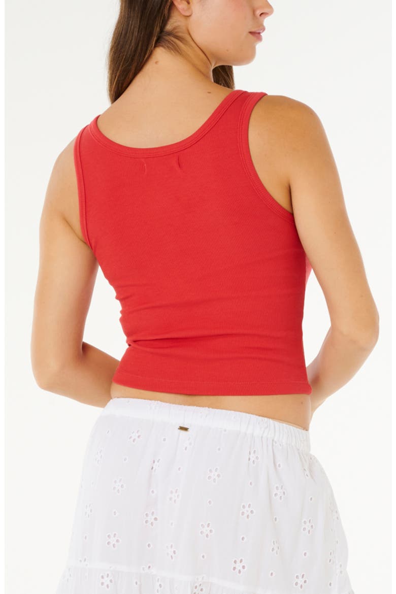 Bells Crop Graphic Tank, Alternate, color, DEEP RED