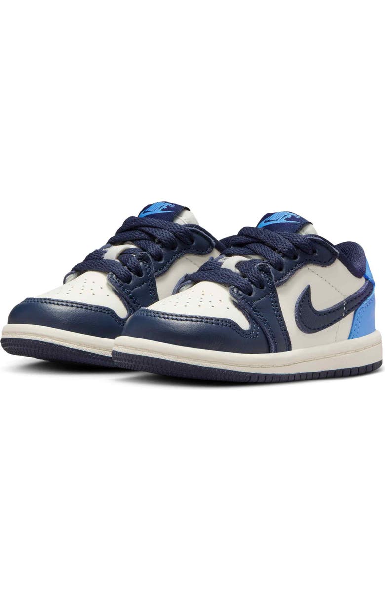 Nike Kids
Air Jordan 1 Low Sneaker, Alternate, color, Obsidian/ Sail/ Blue