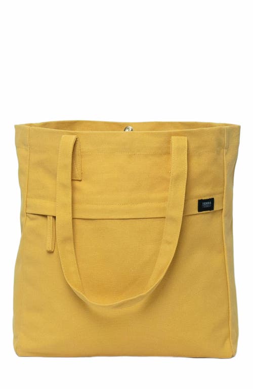 Terra Thread Organic Cotton Canvas Work Tote Bag in Mustard Yellow at Nordstrom