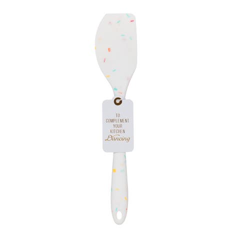 Kitchen Party Confetti Spatula Rubber White
