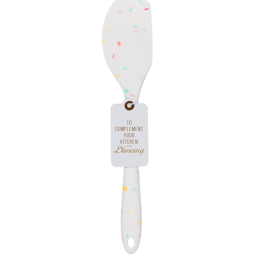 Totalee Gift Kitchen Party Confetti Spatula Rubber White