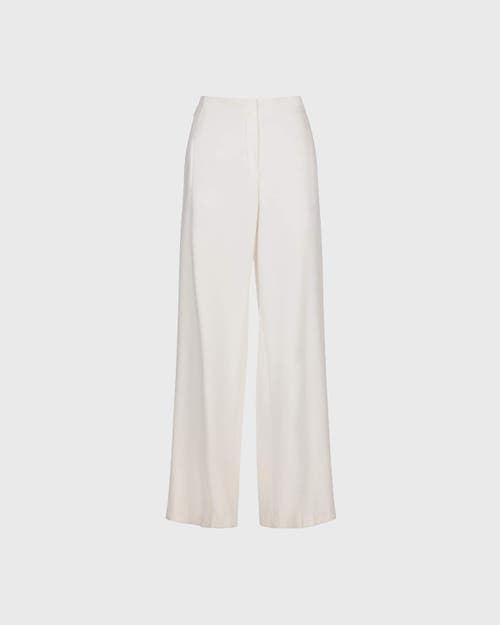 Anne Fontaine Preston Designer Crepe Pants In White