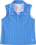 RuffleButts UPF50+ Sleeveless Polo Active Top