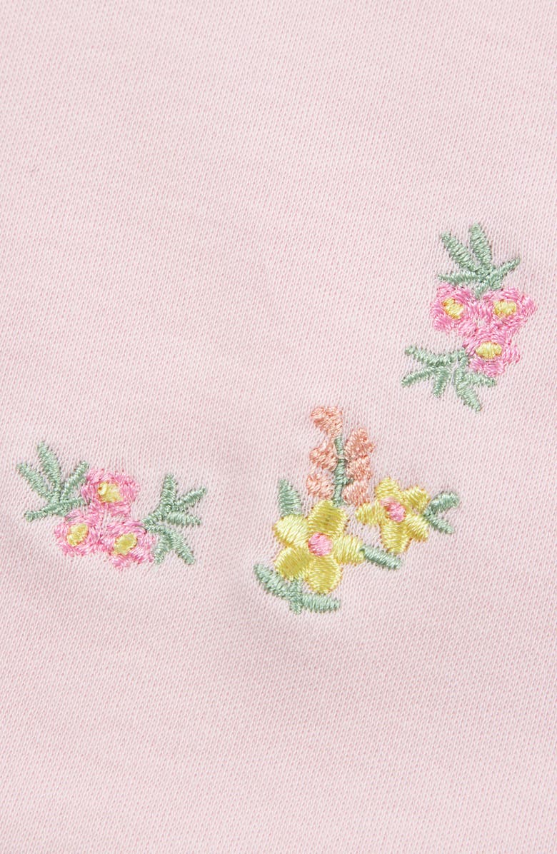 Little Me Placed Floral Cotton Blanket, Alternate, color, Pink