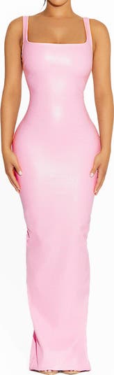 All Faux It Faux Leather Maxi Dress