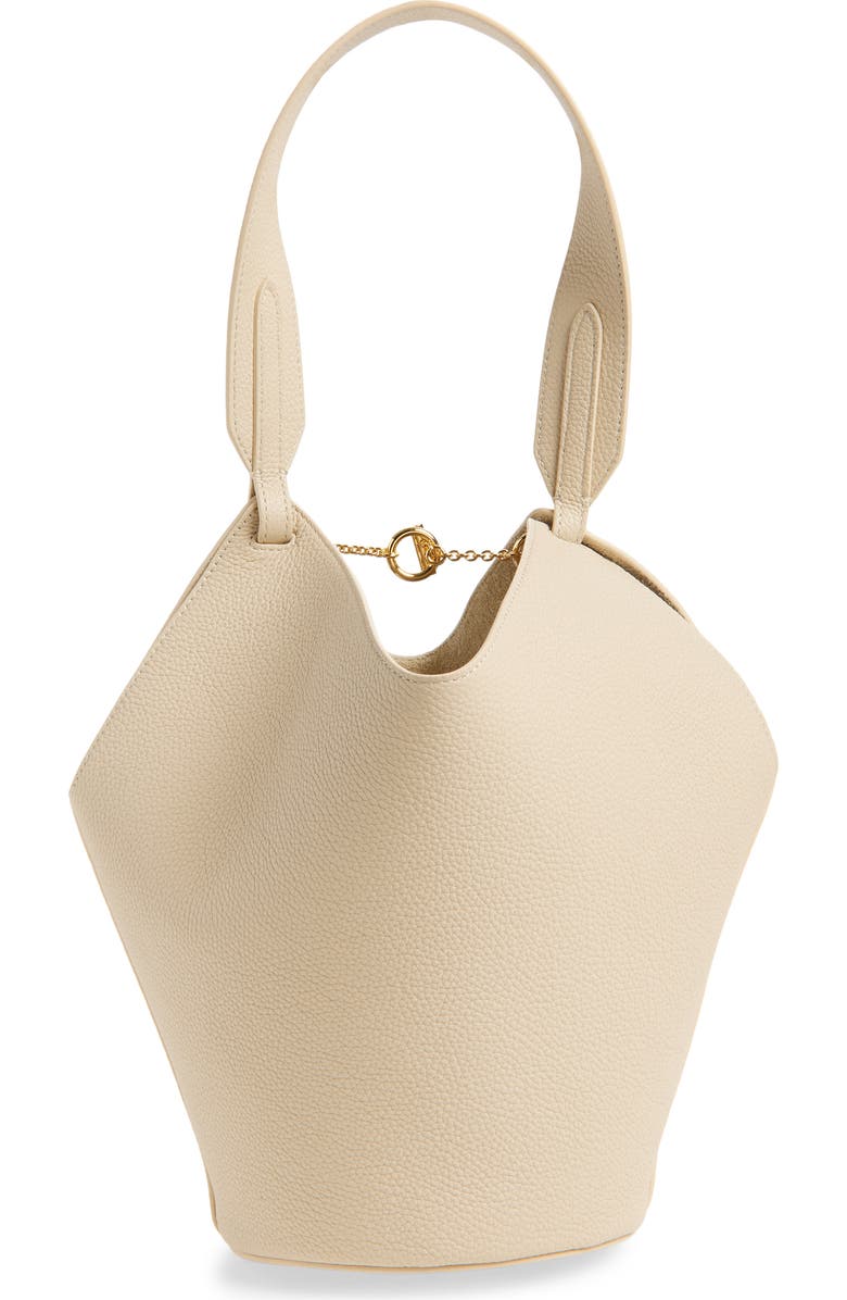 Khaite Mini Lotus Leather Tote Bag, Alternate, color, Dark Ivory 445