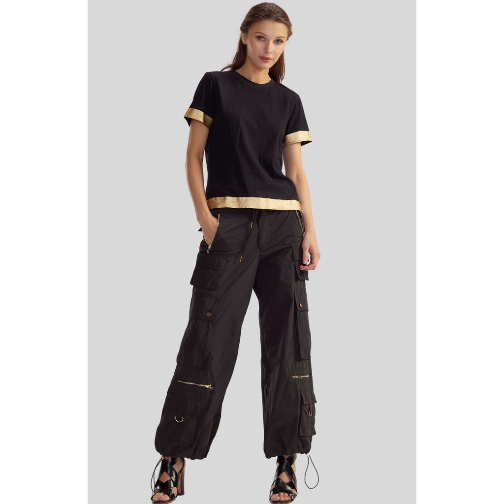 Shop Cynthia Rowley Athena Tee In Black