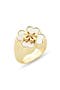 Mother of Pearl Clover Statement Ring