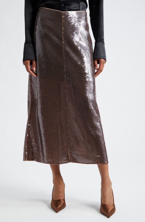 Monroe Sequin Midi Skirt