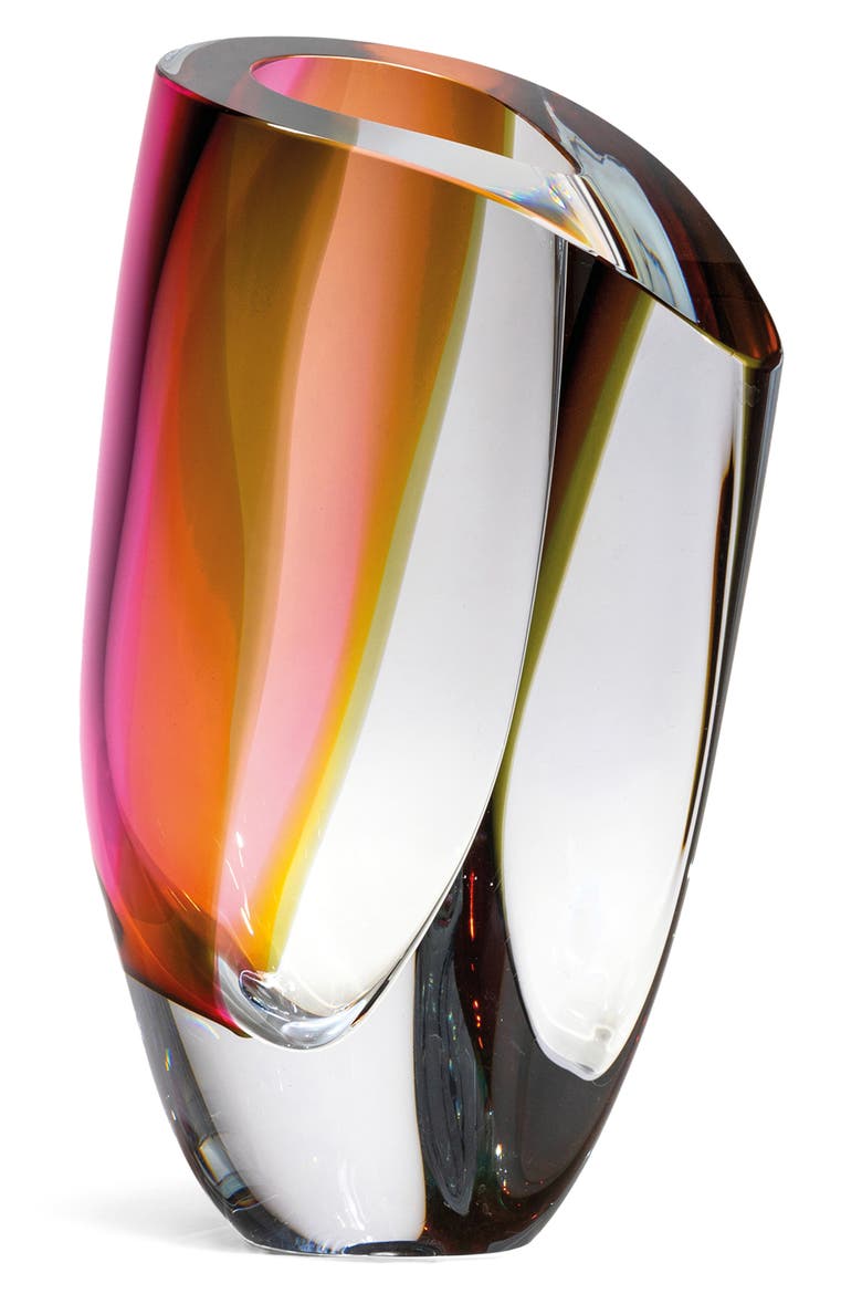 Mirage Extralarge Vase, Main, color, RED/ORANGE MULTI