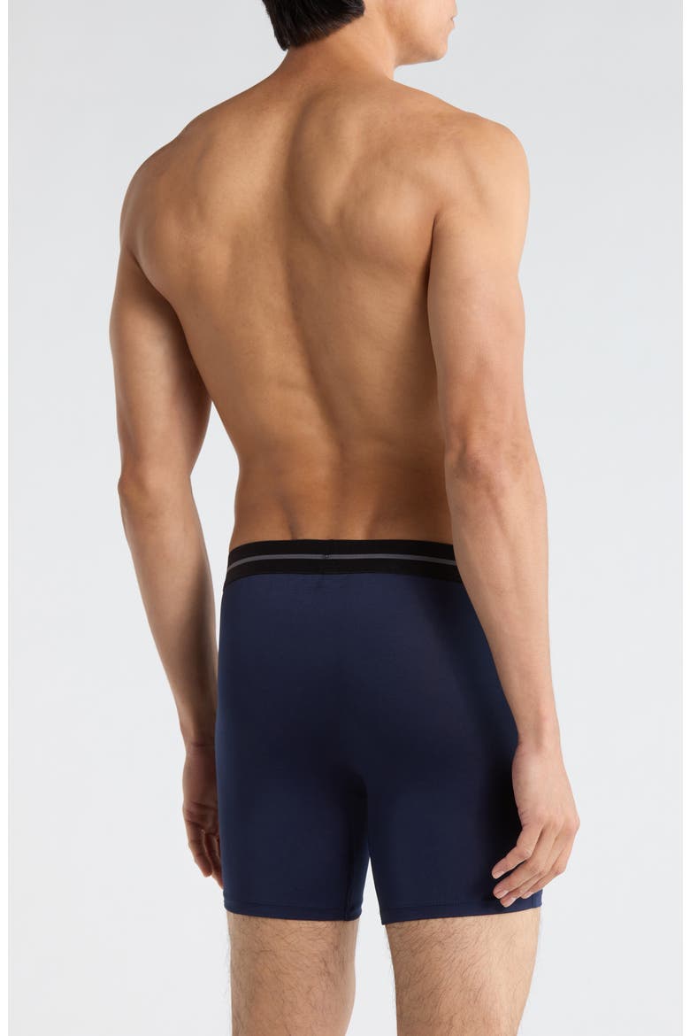 4-Pack Microfiber Boxer Briefs, Alternate, color, BLUE NAVY MULTI