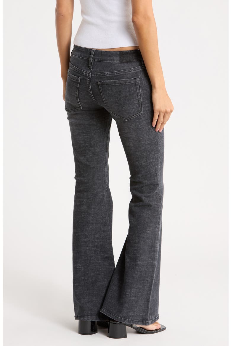 Ultra Low Rise Flare Jeans, Alternate, color, BLACK WASH
