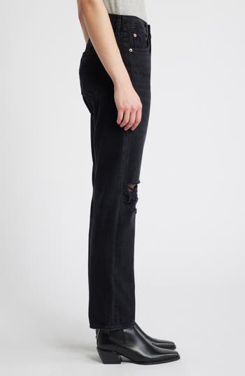 パンツ AGOLDE 90S Pinch High Waist Crop Denim Pants Black A154B1207 AGOLDE '90s Pinch Waist straight-leg Jeans | Black | FARFETCH