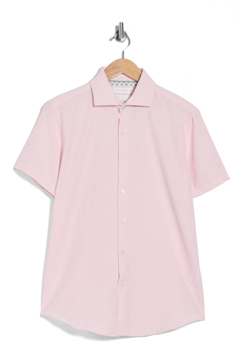 Solid Stretch Tech Shirt, Alternate, color, PINK