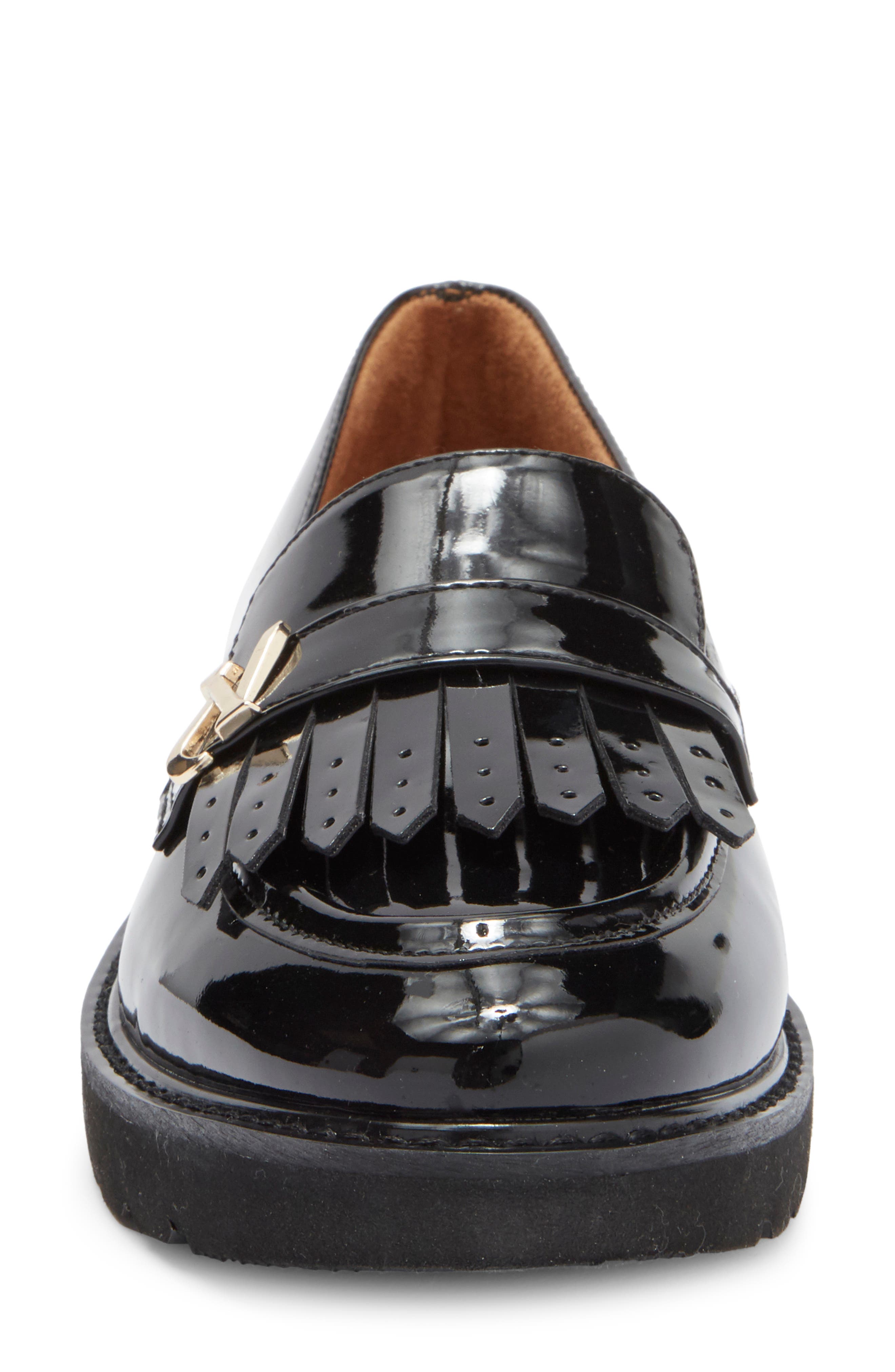 Naturalizer Expert Kilted Platform Loafer - Wide Width Available, Alternate, color, Black