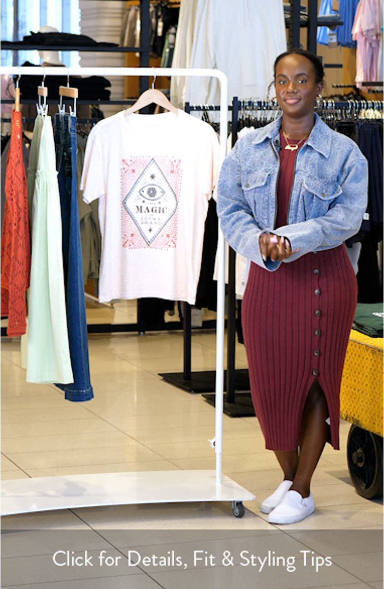 Magic Eye Studded Cotton Graphic T-Shirt, sales video thumbnail