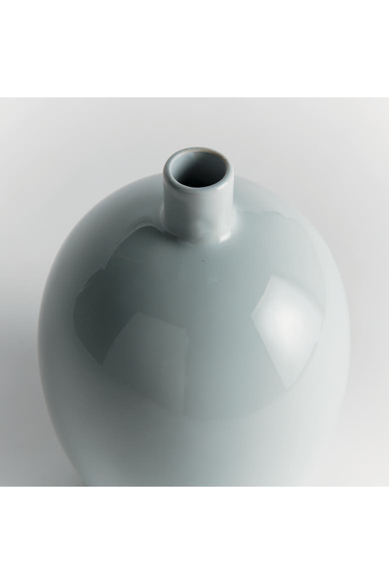 Barclay Butera Sandbar Vase Small - Light Blue Stoneware, Alternate, color, Blue