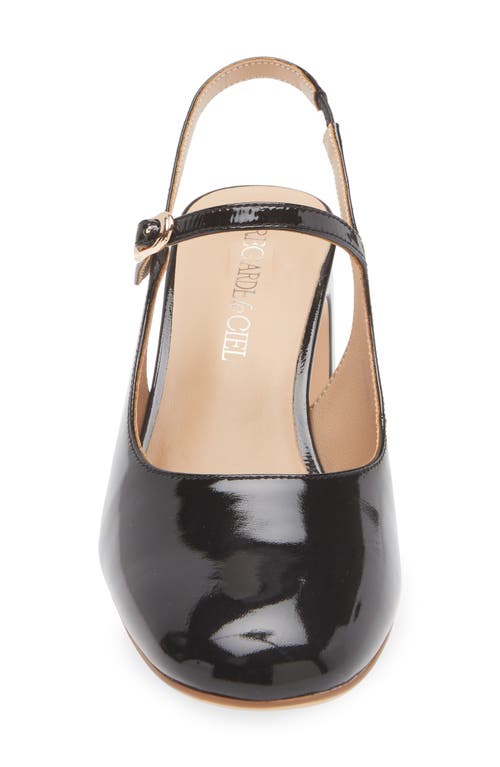 Regarde Le Ciel Edda Slingback Mary Jane Pump In Twinkle Black
