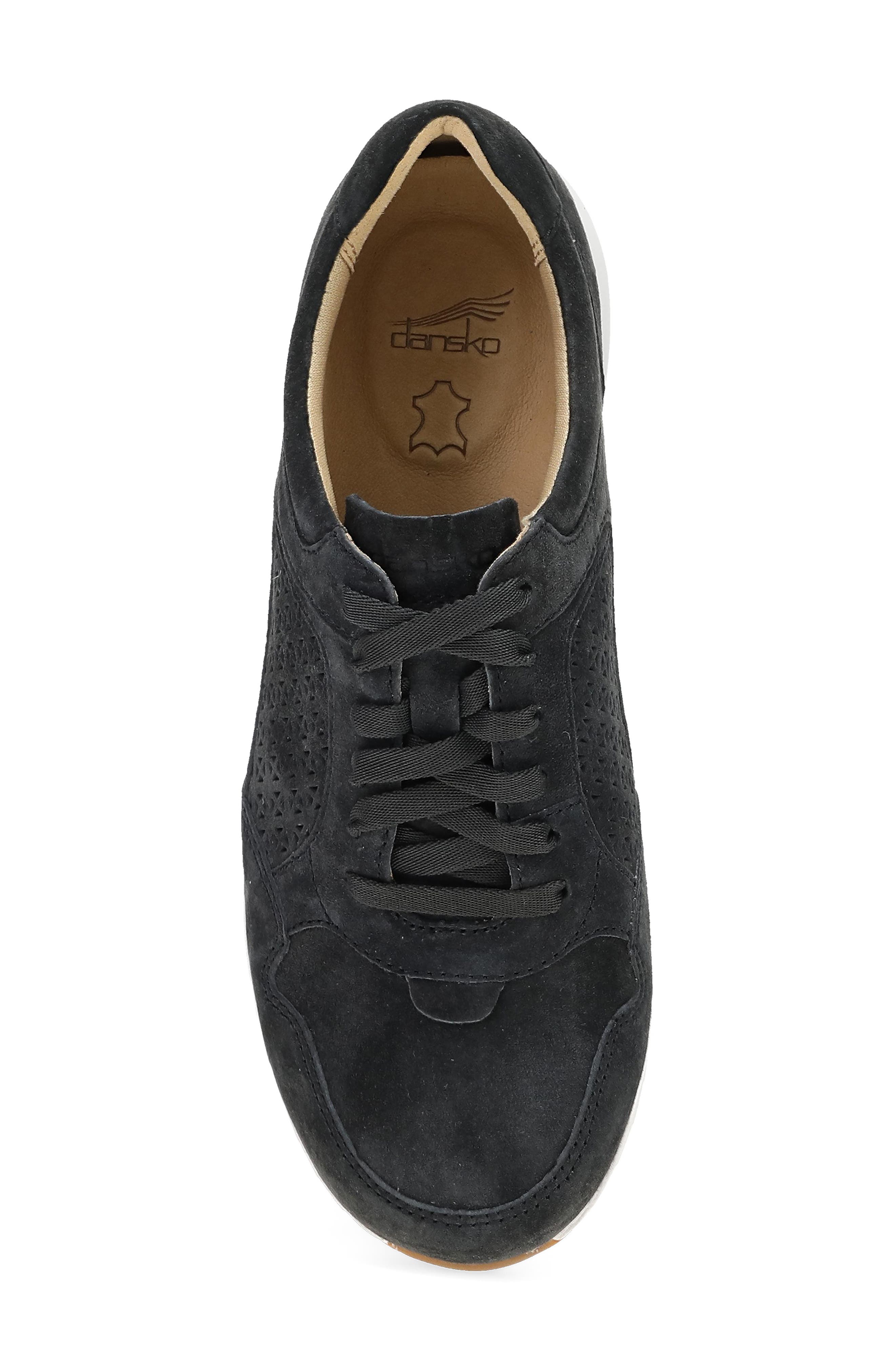Dansko Catie Sneaker, Alternate, color, Black Suede