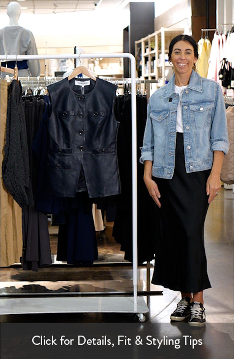 Tamara Lambskin Leather Vest, sales video thumbnail