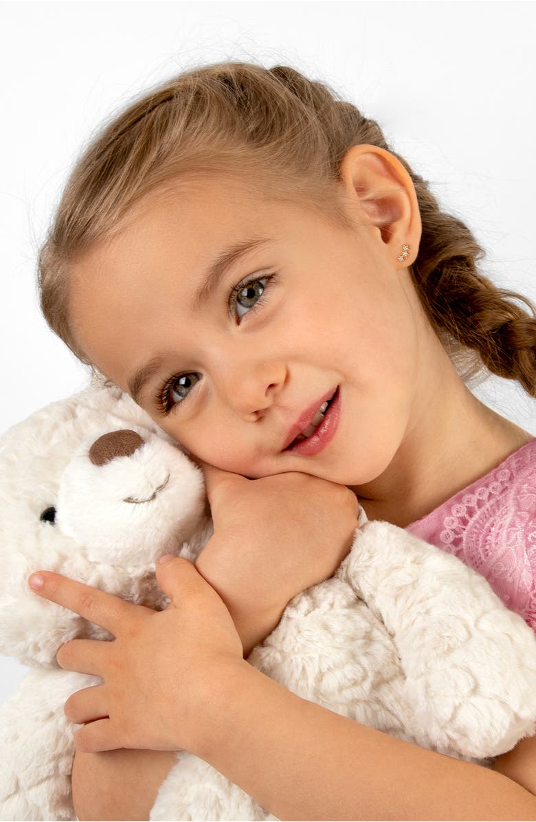 Tiny Blessings 14K Gold Lucky Stars Studs Screw Back Earrings, Alternate, color, 14K Rose Gold