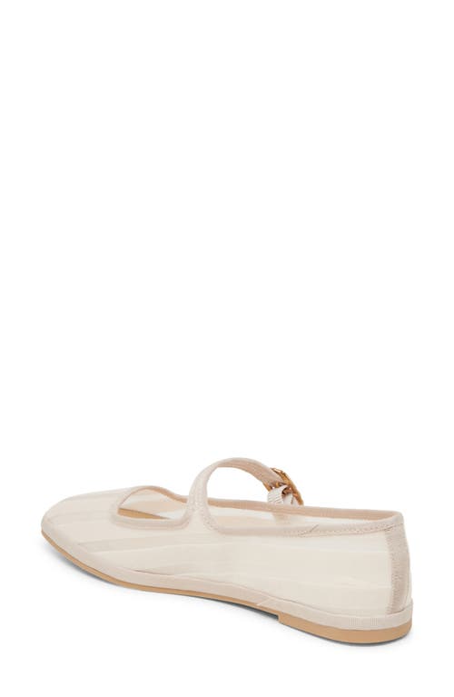 Dolce Vita Tameka Mesh Mary Jane Flat In Bone Stripe Mesh
