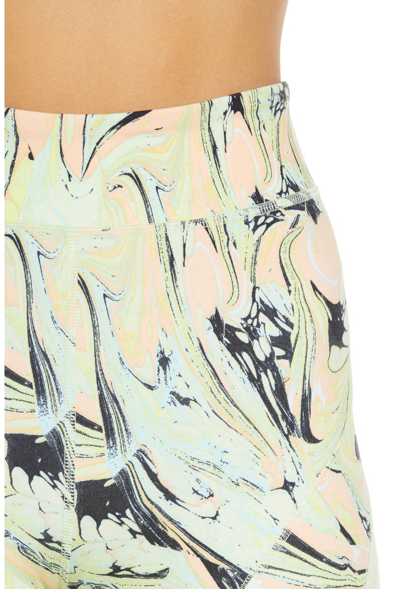 Free People FP Movement Lose Your Marbles Bike Shorts, Alternate, color, ZEST COMBO