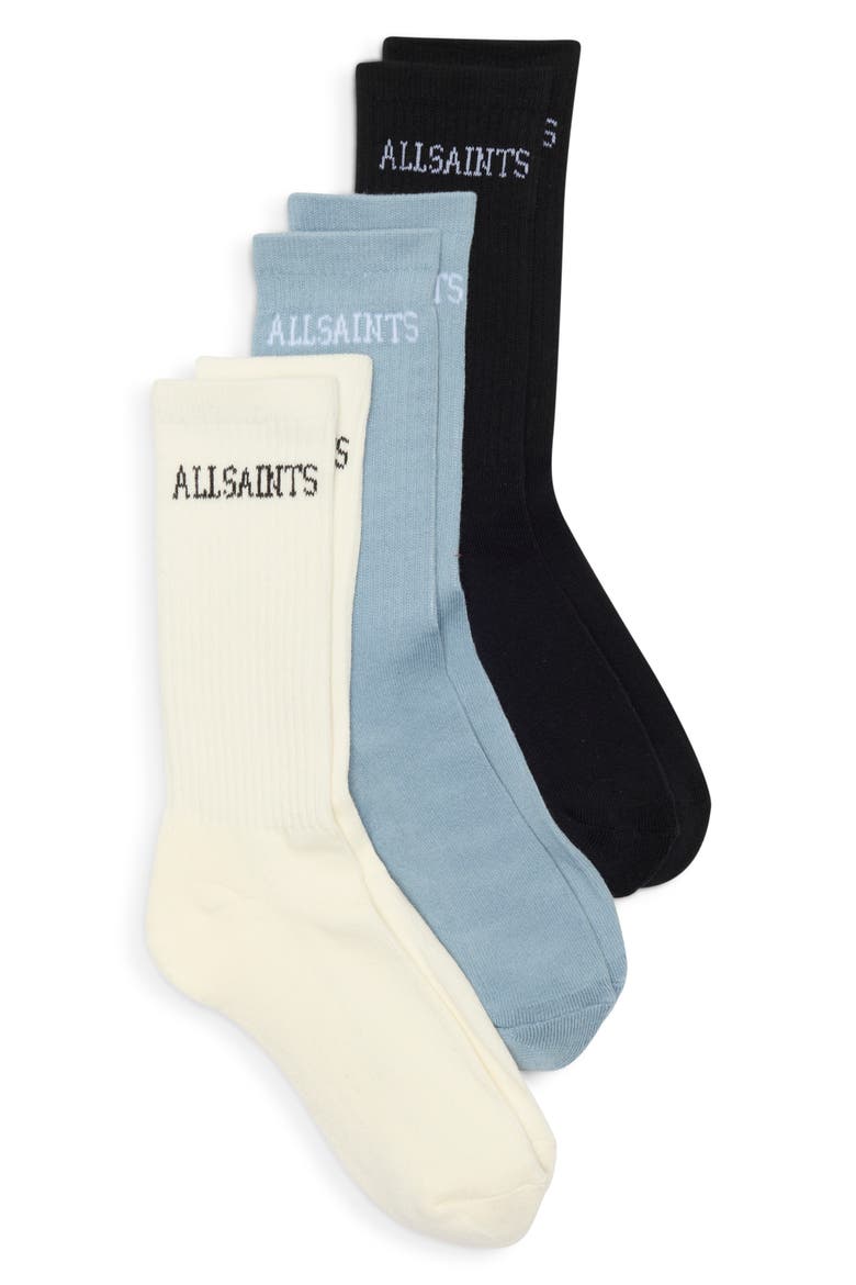 3-Pack Classic Sport High Cut Socks, Main, color, BLUE