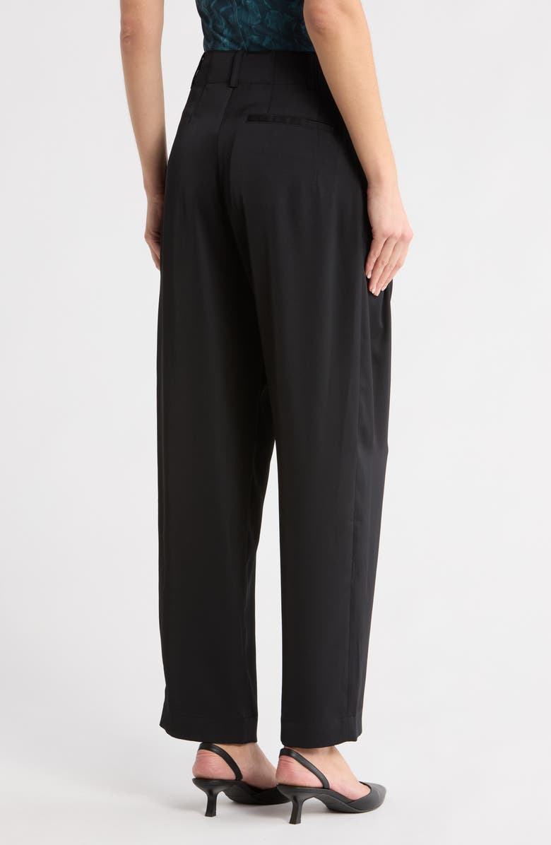 rag & bone Douglas Ankle Satin Pants, Alternate, color, Black