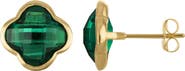 FZN 10K Gold Quatrefoil Stud Earrings