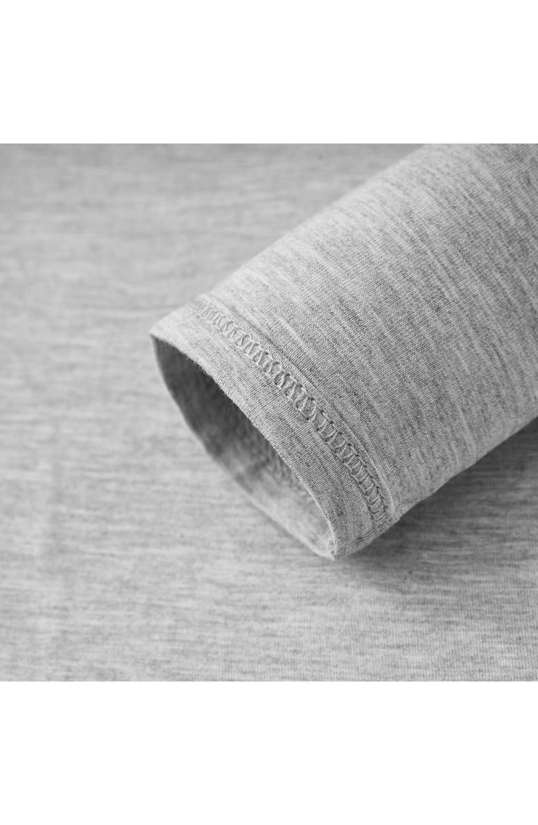 Milkbarn Luxe Solid Long Sleeve One Piece, Alternate, color, Grey Melange