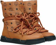 MCM Skyward Ankle Boots in Padded Monogram Nylon