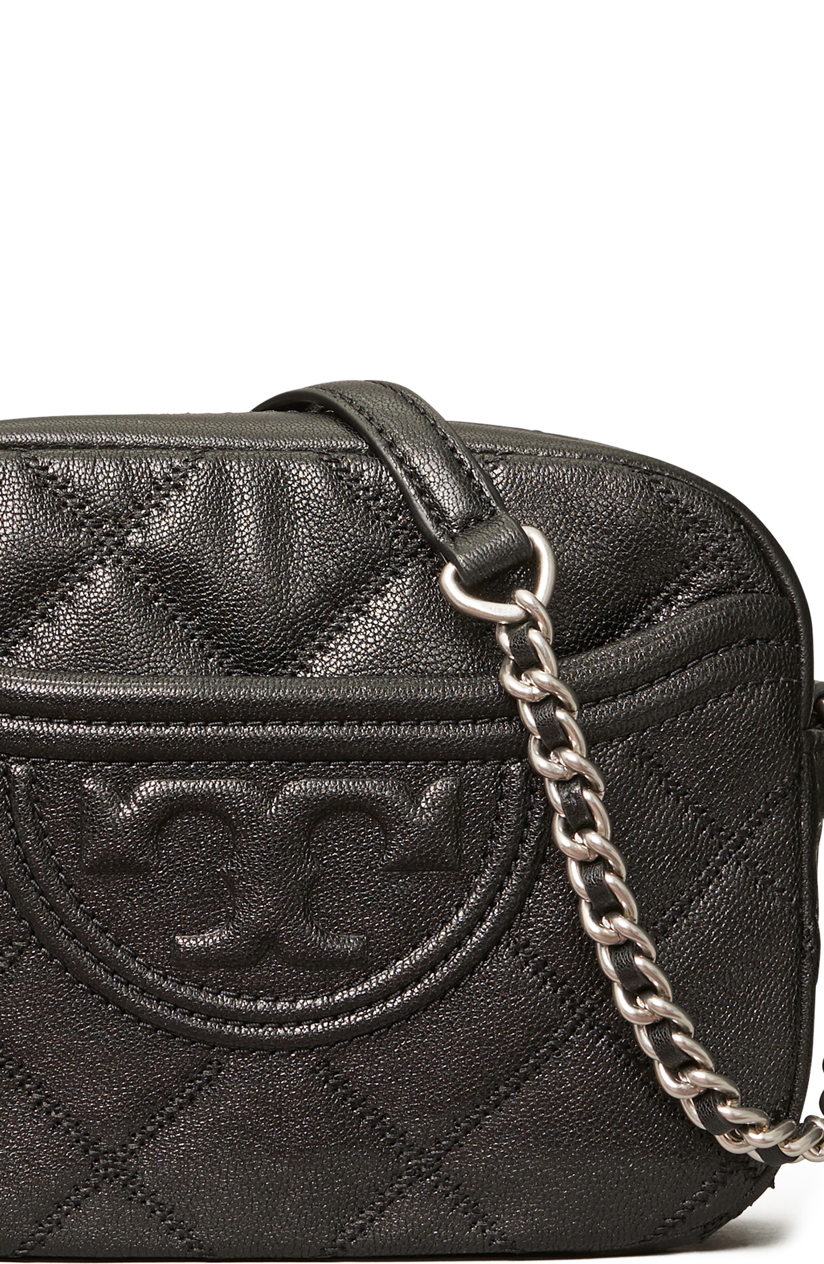 Tory Burch Fleming Distressed Quilted Leather Crossbody Bag, Alternate, color, 