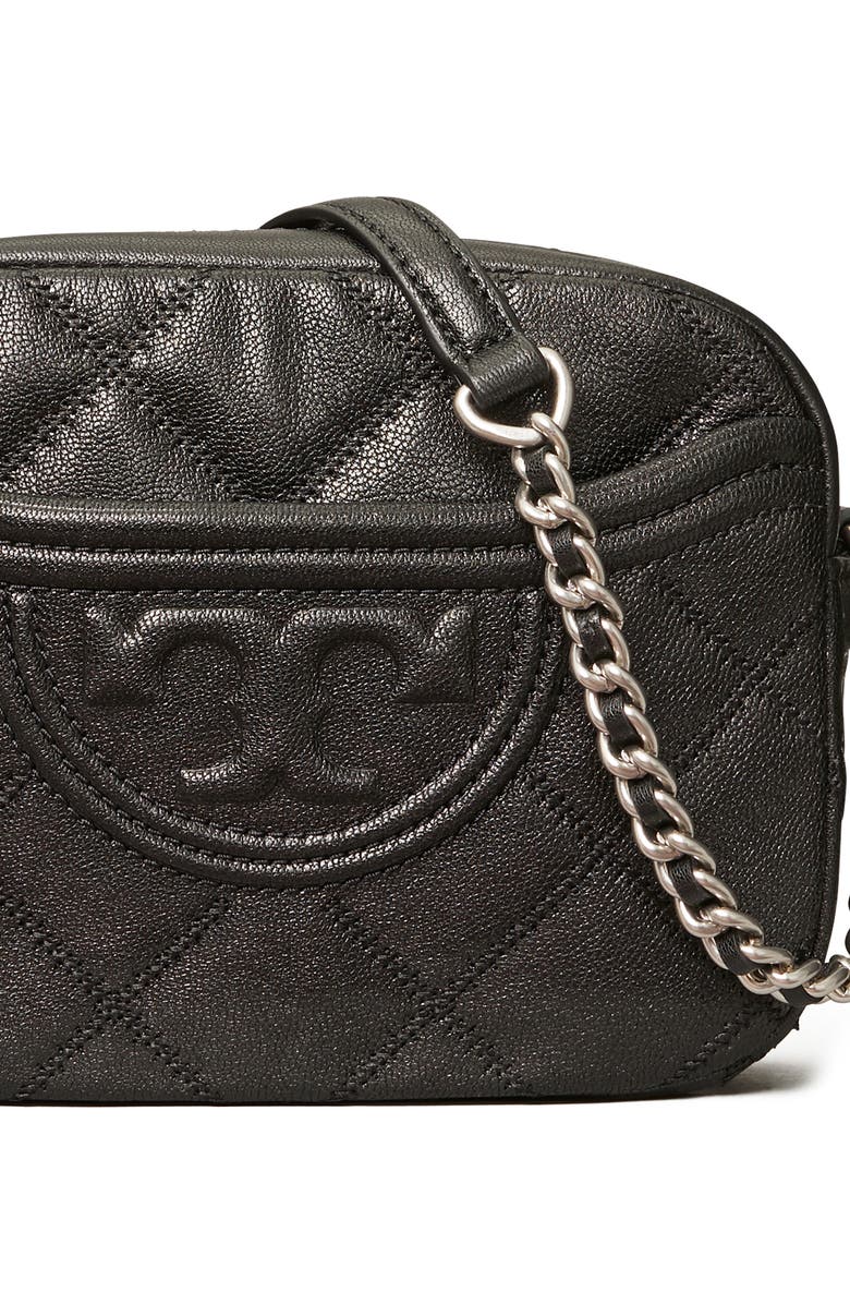 Tory Burch Fleming Distressed Quilted Leather Crossbody Bag, Alternate, color,