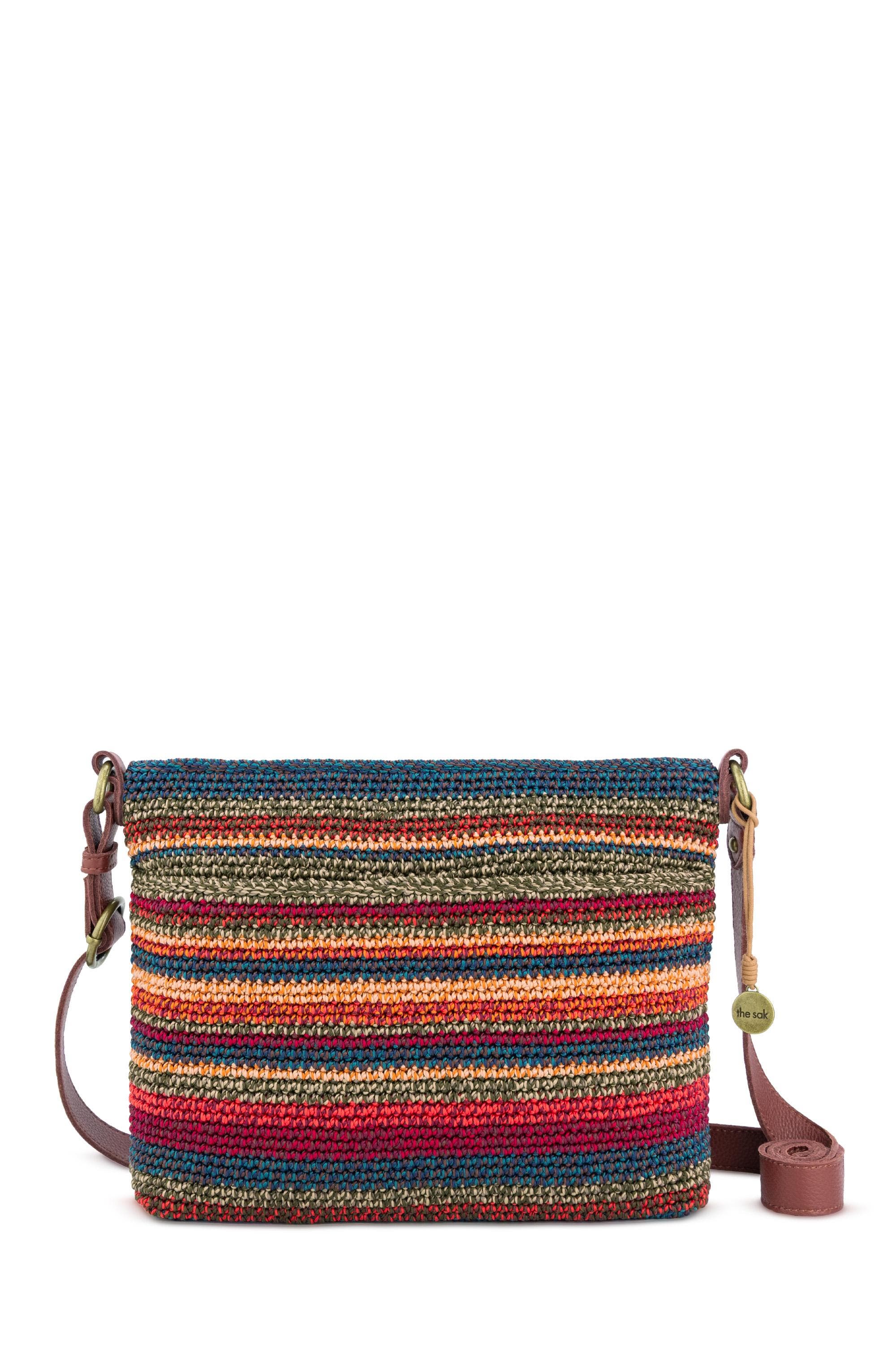 Melrose Crossbody Leather Bag, Main, color, Woodland Stripe